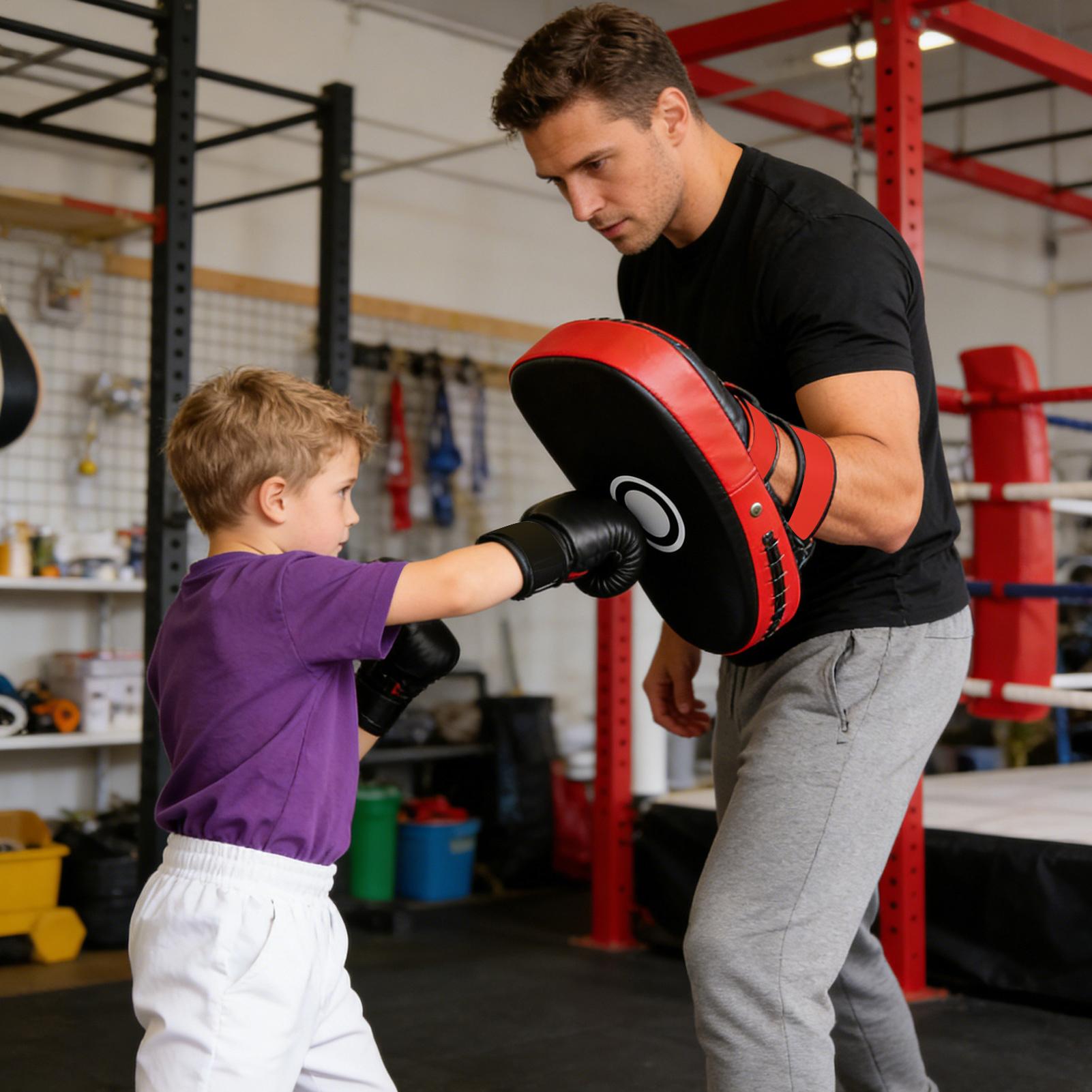 Home Gym Equipments - Protège-poignets de boxe en cuir PU,
