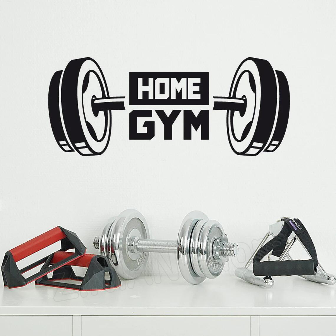 Home Gym Aesthetic - Fitness maison gymnase décor autocollant mural