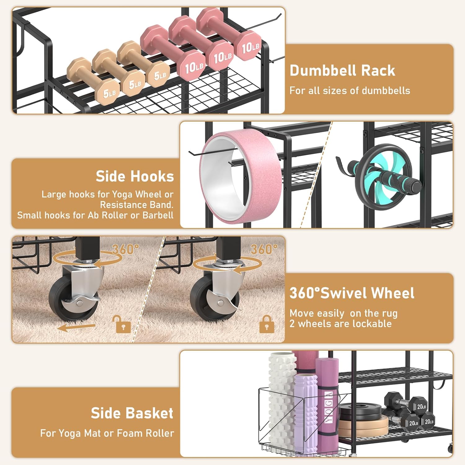 Rangement pour salle de sport  - Home Gym Equipments avis et prix