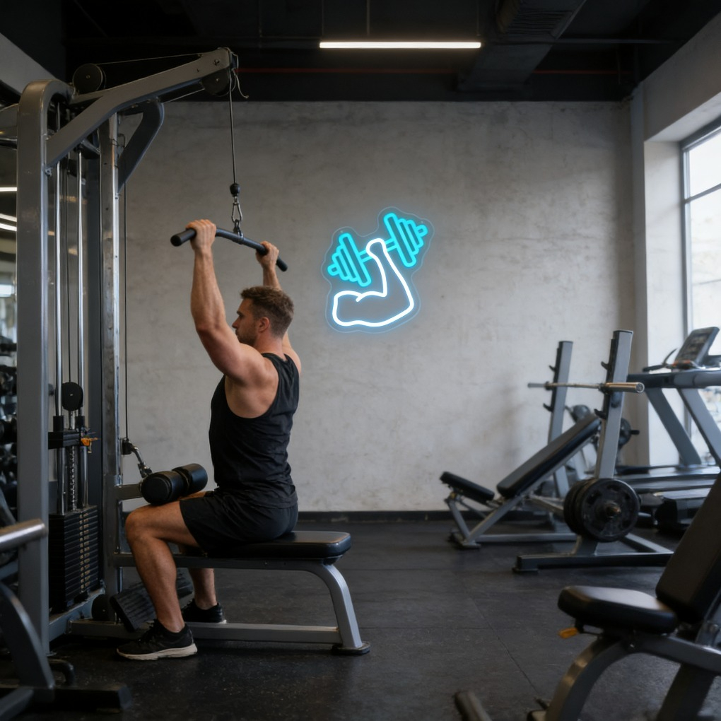 Enseigne néon LED Murale Muscu - Home Gym Aesthetic avis et prix