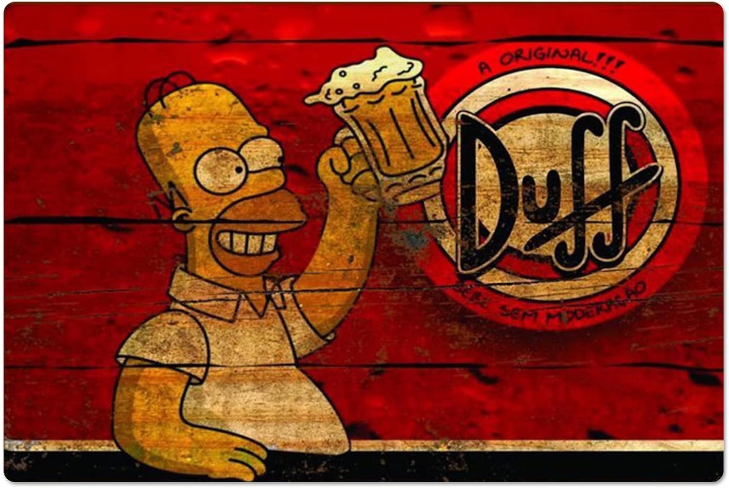 Affiche métallique rétro Homer - Home Gym Aesthetic avis et prix