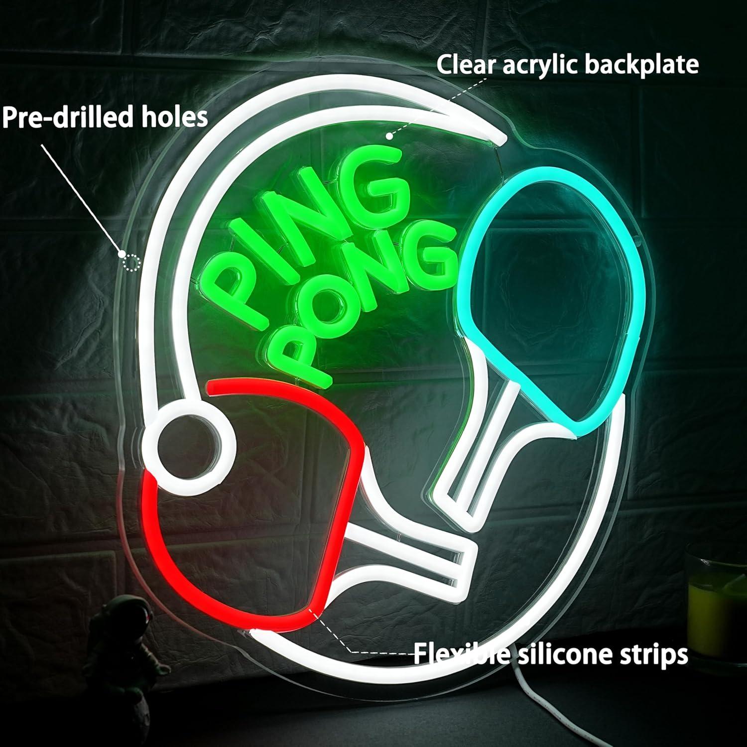 Enseigne néon LED USB à intens - Home Gym Aesthetic avis et prix