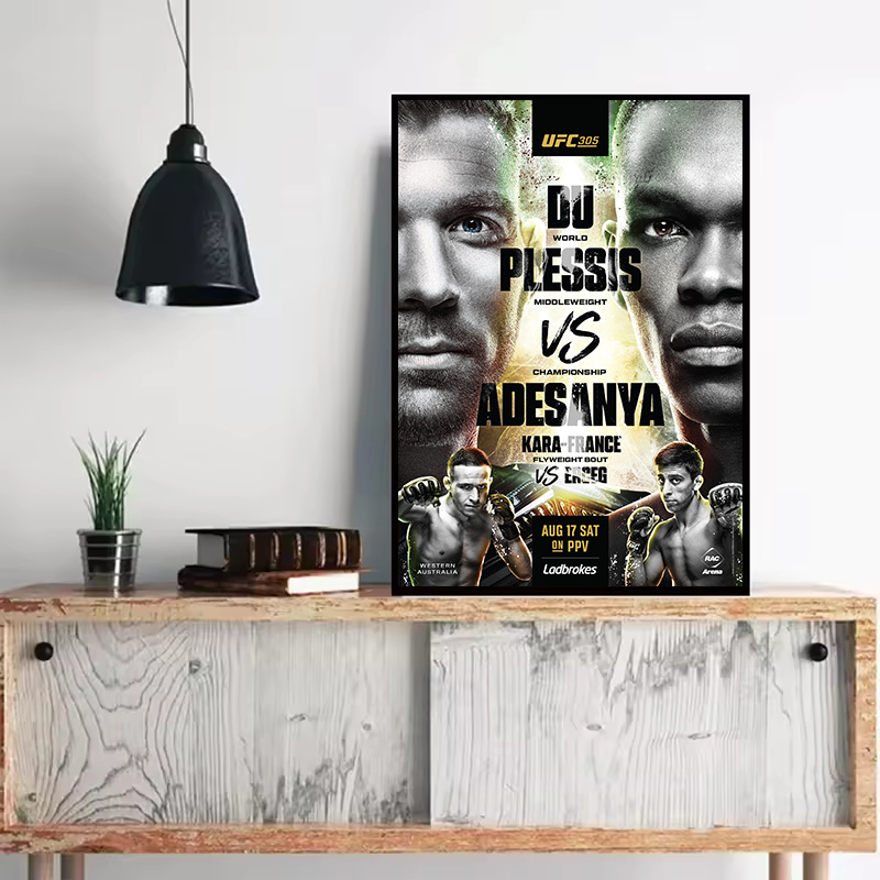 Affiche de combat de championn - Home Gym Aesthetic avis et prix