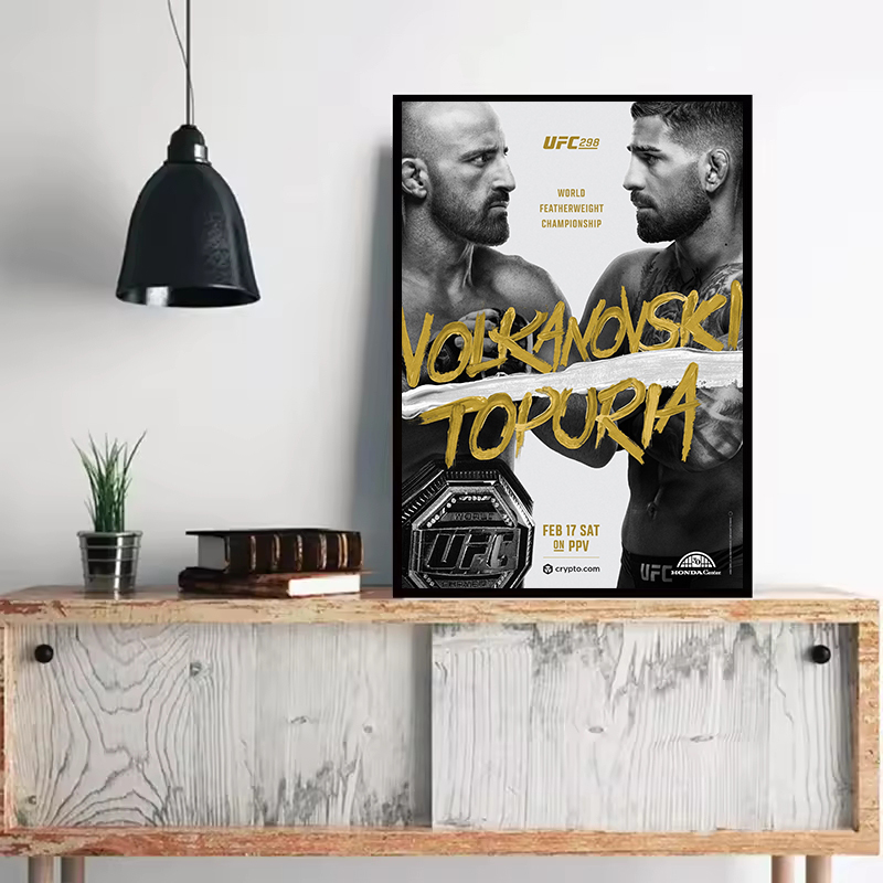 Affiche de combat de championn - Home Gym Aesthetic avis et prix