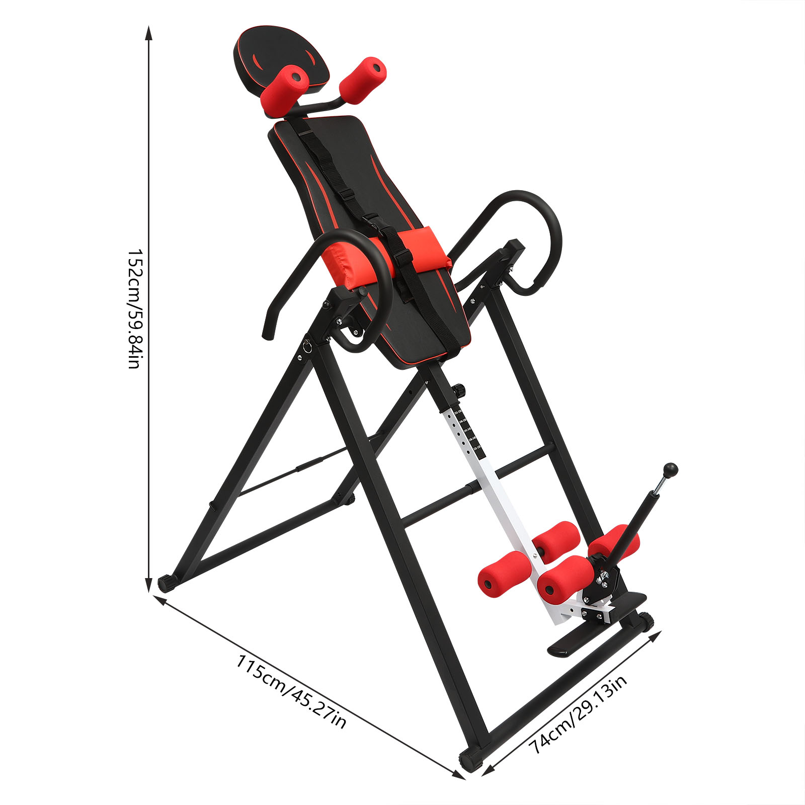 Table d'inversion noire/rouge/ - Home Gym Essentials avis et prix
